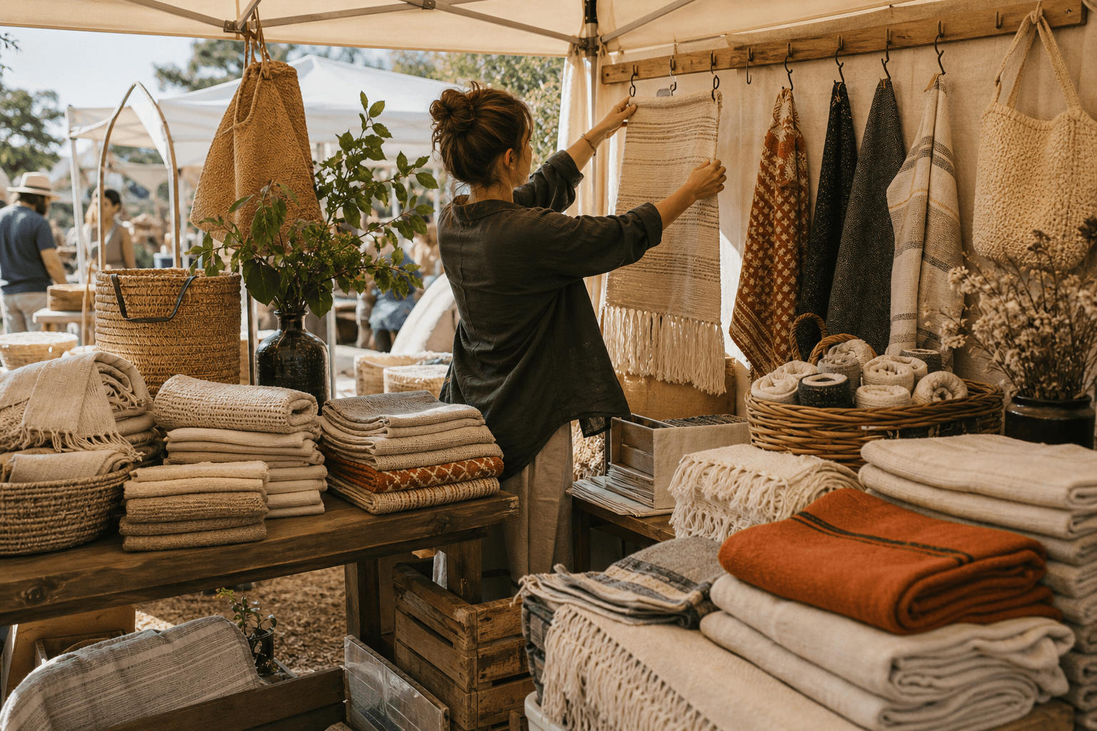 Linen tea towel